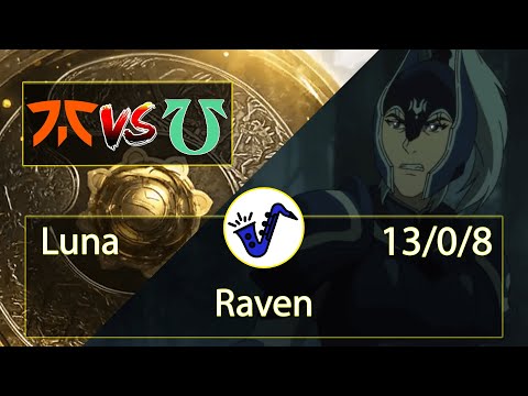 Luna Dota 2 - Raven - 13/0/8 - Safe Lane / 1 - Fnatic VS Undying - The International / Lower Bracket