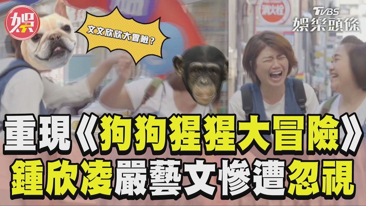影音/鍾欣凌牽嚴藝文重現「狗狗猩猩大冒險」 遭2弟弟淡定忽視