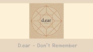 [THAISUB] D.ear (디어) - Don't remember