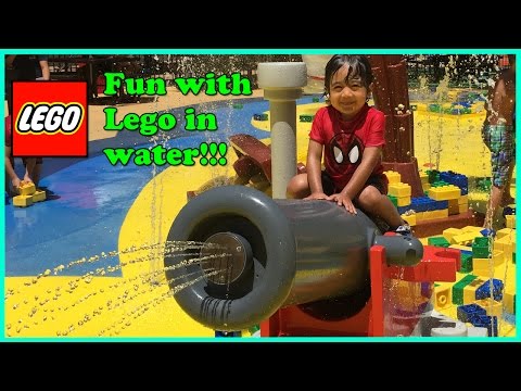 Ryan plays with giant lego at Legoland Discovery Center! Video