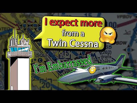 ATC REPRIMANDS PILOT FOR NOT BEING PREPARED at San Carlos SQL