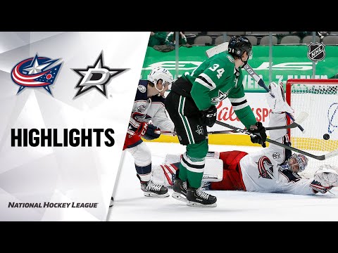 Blue Jackets @ Stars 4/15/21 | NHL Highlights