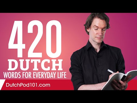 420 Dutch Words for Everyday Life - Basic Vocabulary #21