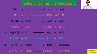 Chemical equation Easy trick of balancing How to balance chemical equation without using table steps