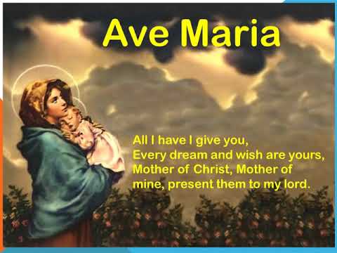 Ave Maria Gratia Plena - Hymn With Lyrics - Mother Mary Songs - Christian Hymns & Songs