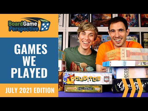 GAMES WE PLAYED in July 2021 | Board Game Perspective