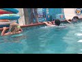 Three Smart Fish Students Swimming And Jumping Together At Watersafe Swim School