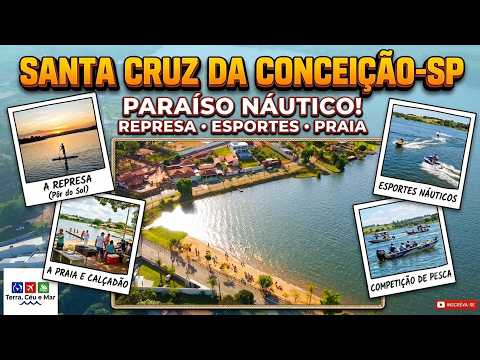A CIDADE QUE TEM PRAIA NO INTERIOR DE SP! (Santa Cruz da Conceição)