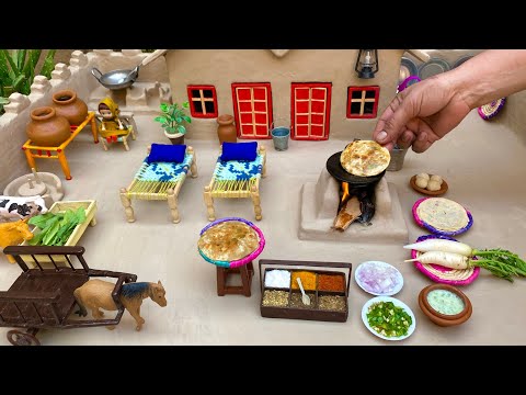 Mooli Paratha Recipe | Morning Breakfast | Winter Special Desi Taste | Pak Miniature Village