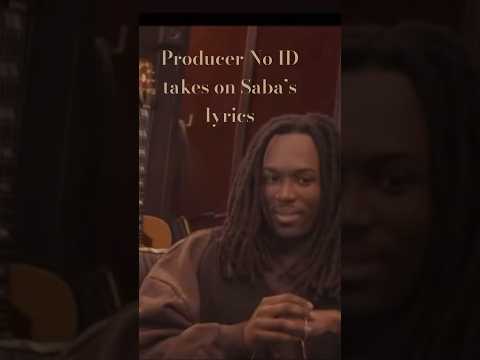 Artist Saba lets us know what producer No ID thinks of his lyrics with @elsienotelise #hiphop #Chi