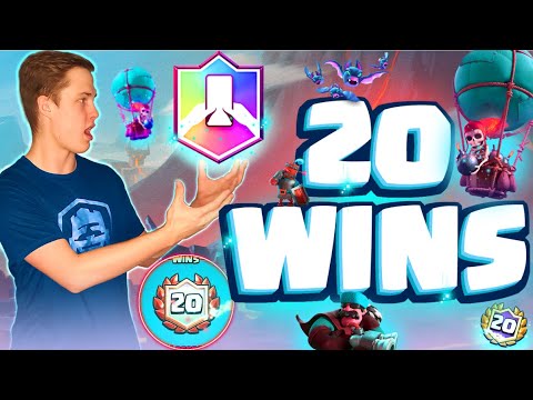 NoTilt 20 Win Challenge in Clash Royale! 2.9 Loon Cycle.