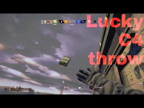 My luckiest C4 throw to Kill Montange|Rainbow Six Siege