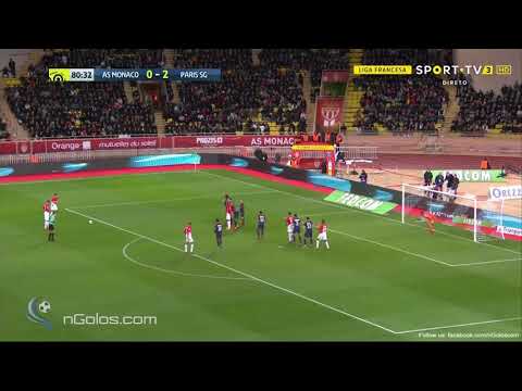 Monaco [1]-2 Paris SG - João Moutinho Goal 81'