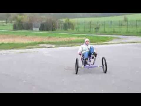 DIY recumbent trike first crash