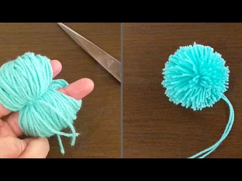How to make pompom with fingers |quick & easy way to make pompom without pompom maker