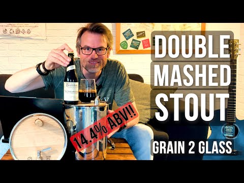 How to brew a Double Mashed Imperial Stout from Grain to Glass   recipe video