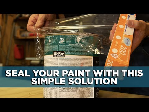 Part of a video titled How to Clean and Seal a Paint Can - YouTube