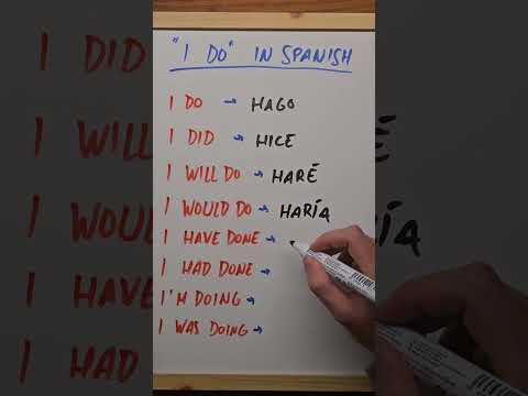 "I do" in Spanish #learnspanish #spanishlessons