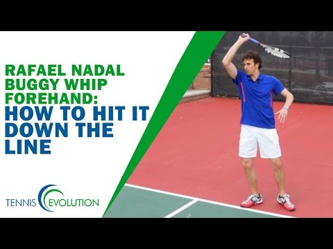 網球正手｜納達爾越野車正手--如何擊打下線？ (TENNIS FOREHAND | Rafael Nadal Buggy Whip Forehand - How Hit It Down The Line)