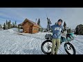 3 Days In An Alaskan Survival Cabin - Camping, Hunting, and Biking