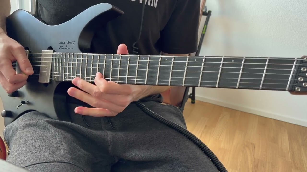 Guitarist playing a smooth jazz reharmonization of AC/DC's TNT