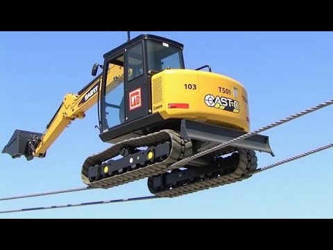 Extreme Dangerous Heavy Equipment Excavator Operator Skills on Extreme Terrain