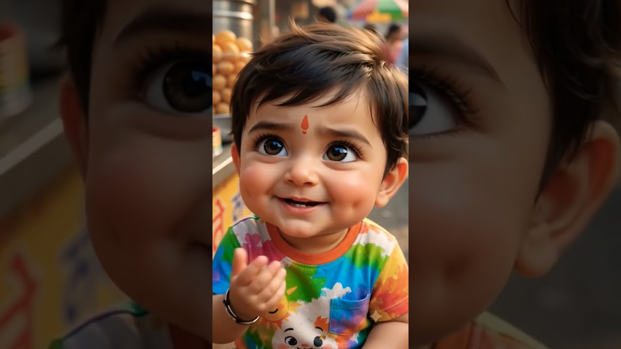 🥹❤️ Is Cute Baby Ki Smile Ne Dil Jeet Liya! 😍| Pani Puri Baby #Shorts #ai #viral #trending #explore