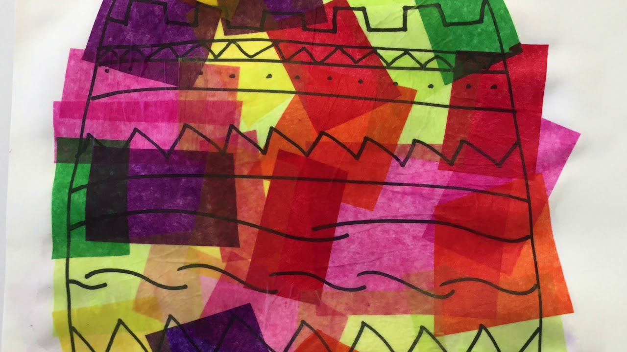 Easter egg with tissue paper Final