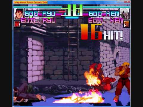 GOD RYU & EVIL RYU VS GOD KEN & EVIL KEN