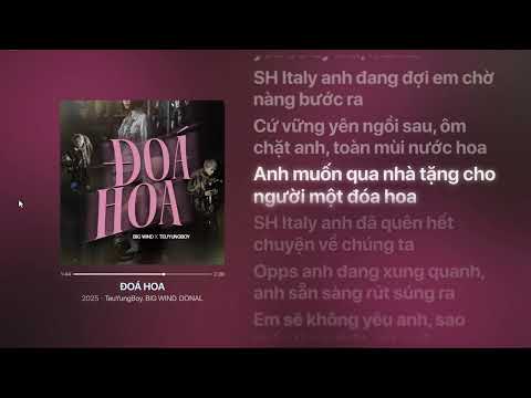 ĐÓA HOA Karaoke - Karaoke Đóa Hoa (beat căng cực) | doa hoa kara - TeuYungBoy ft. BigWind | Bs KaRAP