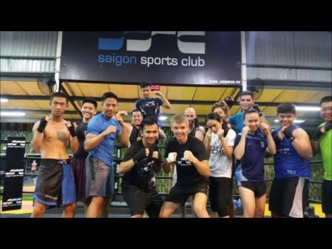 Вьетнам. Vietnam. Saigon Sports club. Beginner boxing class.