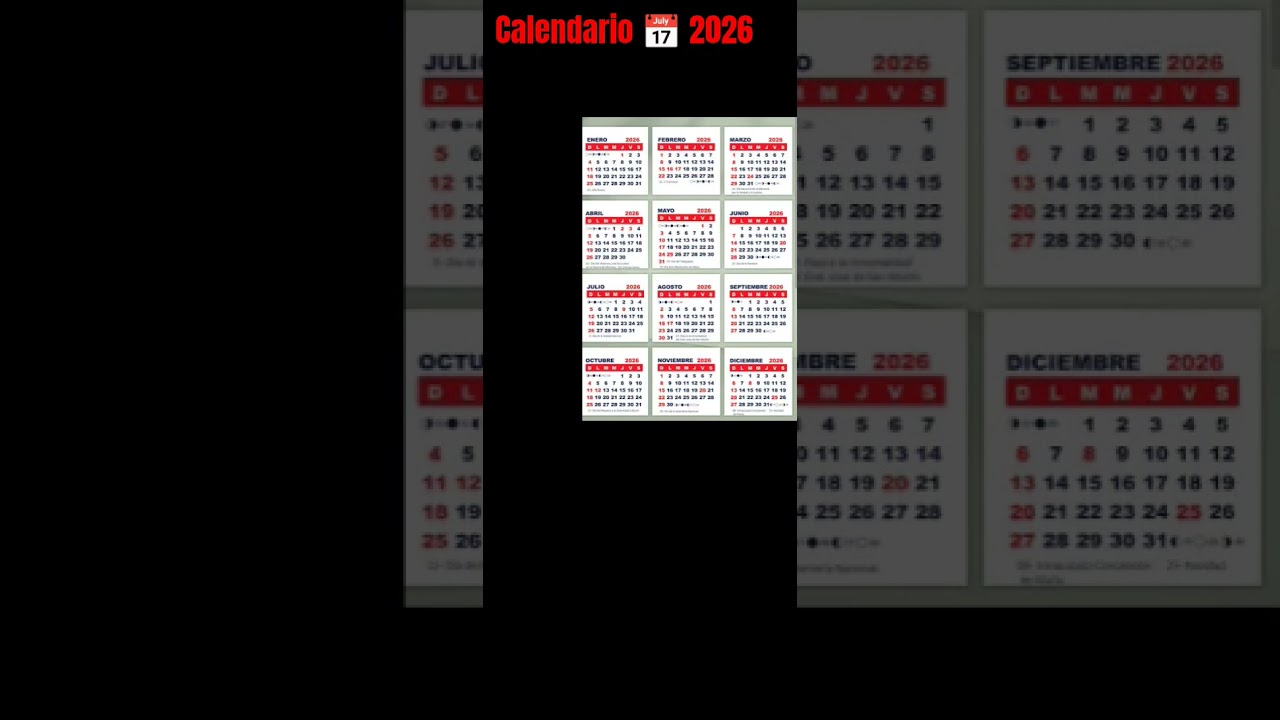 Calendario 📅 2026