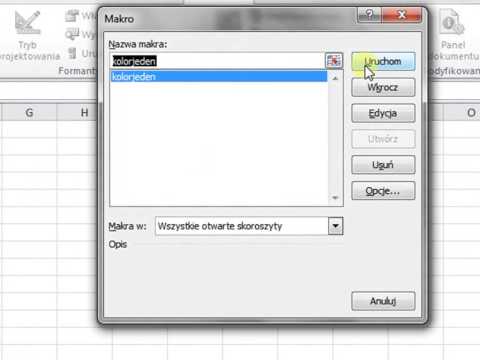 Jak uruchomić makro? [Proces uruchamiania makra] EXCEL 2010