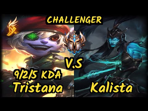 Luger (TRISTANA) vs KALISTA - 9/2/5 KDA BOTTOM ADC CHALLENGER GAMEPLAY - EUW
