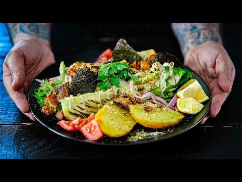 How a 35-Year Meat Chef Built a Fully Plant-Based Caesar Salad With Soy Chunks, Dairy-Free Parm, and Nori Dressing