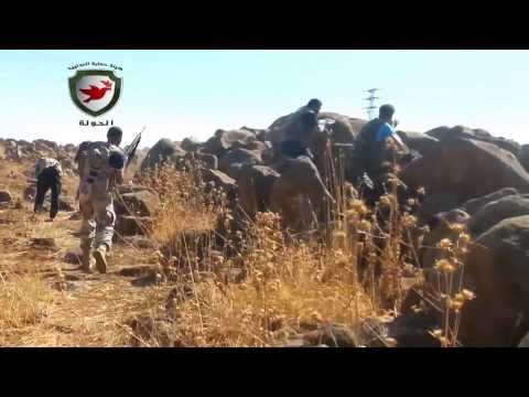 اشتباكات بين عناصر لواء الأنصار وقوات النظام على حاجز المؤسسة في الحولة في ريف حمص