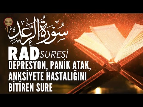 Rad Suresi | Depresyon, Panik Atak, Anksiyete Hastalığını Bitir | Ali Turan