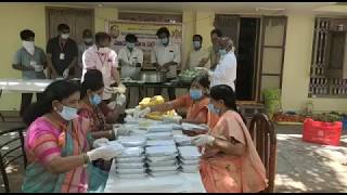 Covid 19 - Distributed 200 satvik meals and Horlicks, milk and fruits at Hanmakonda, Warangal