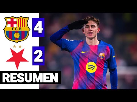 Slavia Praga vs Barcelona 2-4 Resumen y Goles | Champions League 2025/26