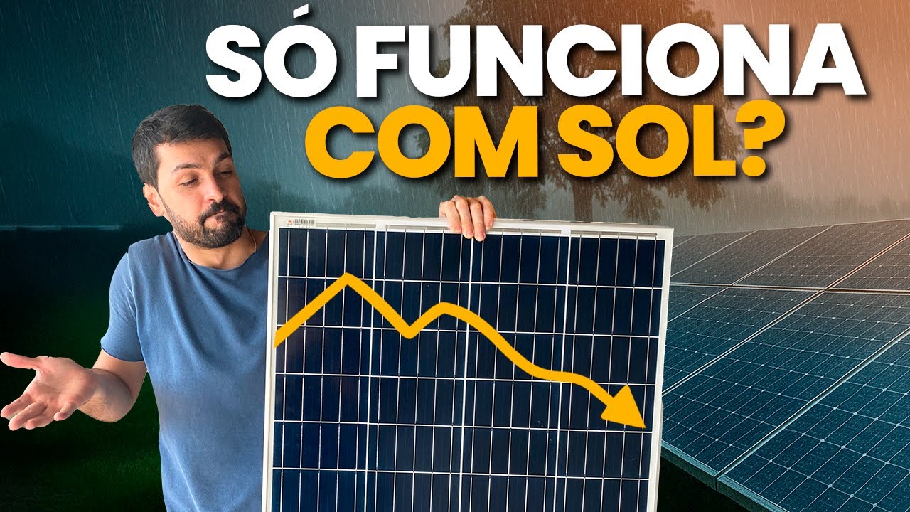 Como funciona a ENERGIA SOLAR em dias de CHUVA?
