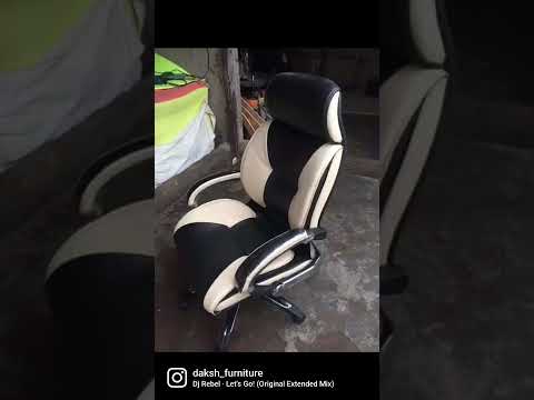 Leather Wooden Boss Chair, Brown video by Daksh International