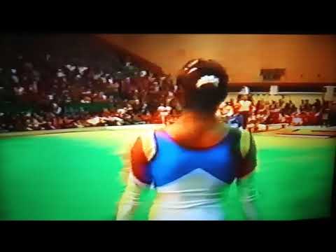 Vanda Hadarean- a very nice FX 1992 Gym Gala Timisoara