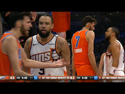 Dillon Brooks has words for Chet Holmgren as Chet complains "Shut up b*tch" 😂