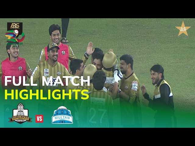 Full Match HighLights | Sialkot vs Multan | Match 20 | ABS Developers National T20 Cup 2026 | MZA1T