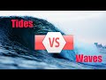 Tides vs Waves IN 1 MINUTE!!! #Tides #Waves #1minute #Differencebetween