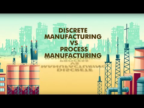 YouTube video about Discrete vs process manufacturing