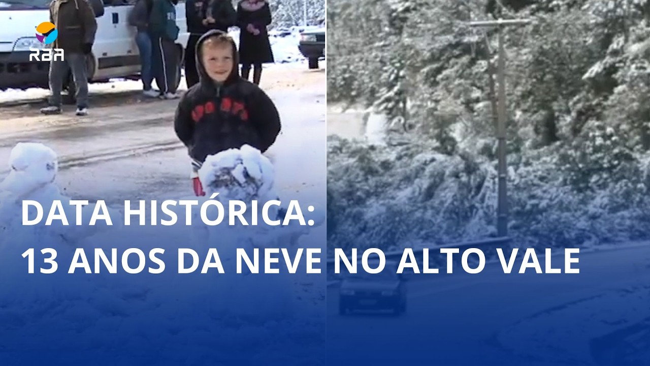 tbt de uma data histórica: 13 anos da neve no Alto Vale ❄️☃️