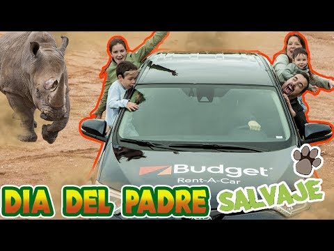 DÍA DEL PADRE de SAFARI en NUEVO coche de Budget // Familukis