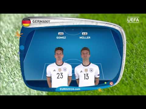 Germany line-up v Italy: UEFA EURO 2016