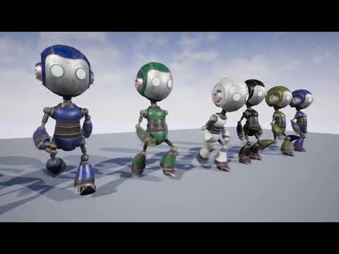 cute robot animations